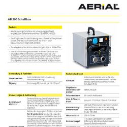 Datenblatt Schallbox AB 200