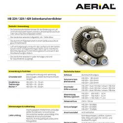 Datenblatt HB 4 Seitenkanalverdichter